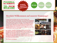 Tablet Screenshot of pizzeria-da-roberto-harxheim.de